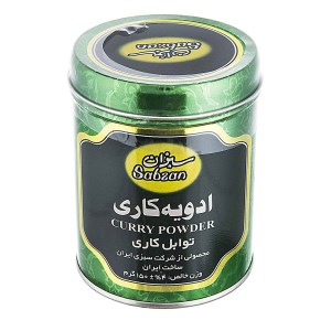 ادویه کاری سبزان قوطی گرد 150گ
