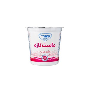 ماست لیوانی کم چرب غنی شده پگاه 700گ