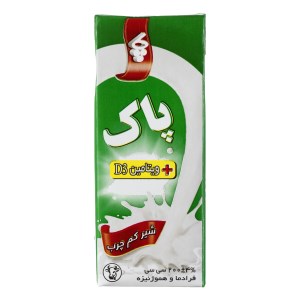 شیر پاکت کم چرب پاک 200مل