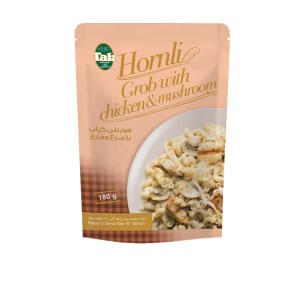پاستا هورنلی گراب با مرغ و قارچ تک 180گ