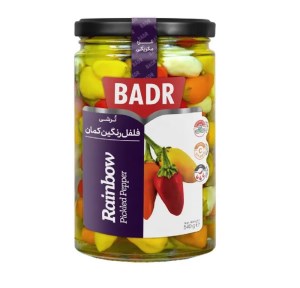 ترشی فلفل رنگین کمان بدر 350گ