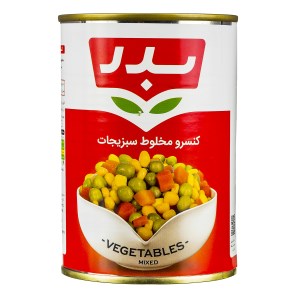 کنسرو مخلوط سبزیجات بدر 430گ