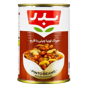 کنسرو لوبیا با قارچ بدر 430گ