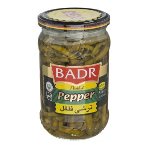 ترشی فلفل سبز بدر 570گ
