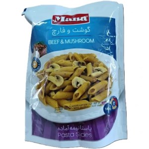 پاستا نیمه اماده گوشت و قارچ مانا 145گ