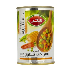 کنسرو سبزیجات مخلوط سحر 410گ