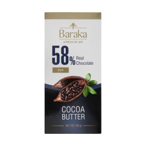 شکلات تلخ باراکا 58درصد 80گ