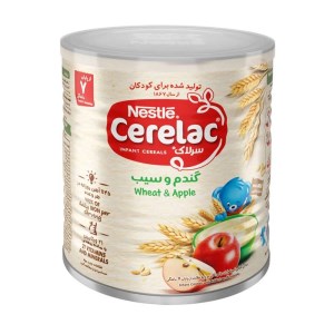 سرلاک گندم و سیب قوطی نستله 400گ
