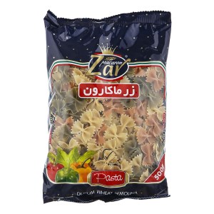 ماکارونی فرمی سبزیجات پروانه ای زر 500گ