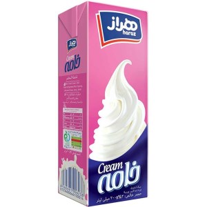 خامه فرادما نیم چرب پاکتی هراز 200گ