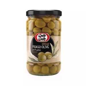 زیتون شور با هسته معمولی چین چین ویژه شیشه 680گ