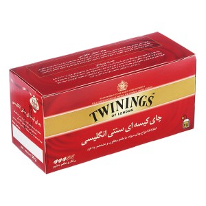چای کیسه ای توینینگز انگلیسی 25عدد (سنتی، ارل گری)