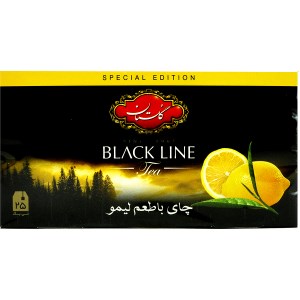 چای سیاه کیسه ای با طعم لیموگلستان 25عددی