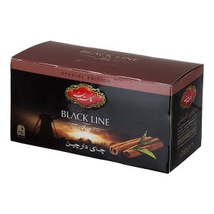 چای سیاه کیسه ای با طعم دارچین گلستان 25عددی
