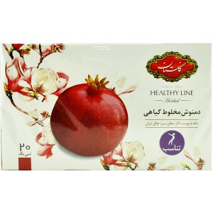 دمنوش پوست انار و چای سبز تناسب گلستان 20عددی