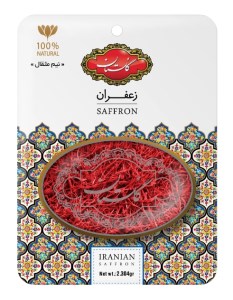 زعفران سرگل گلستان نیم مثقال (2/304گرم)