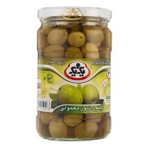 زیتون شور معمولی یک و یک 670گ