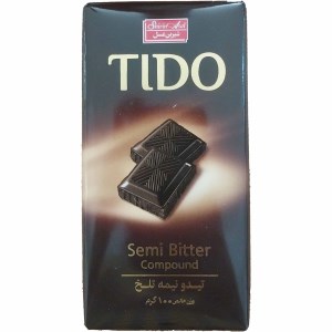 شکلات کاکائویی نیمه تلخ تیدو 100گ