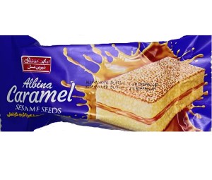 کیک لایه ای کنجدی البینا شیرین عسل 40گ