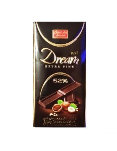 شکلات تلخ شیرین عسل52 درصد فندقی 60گ