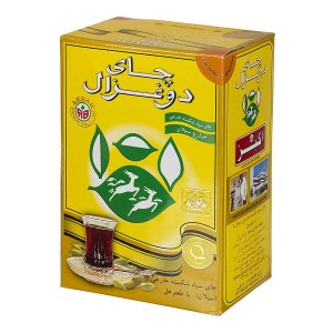 چای سیلان با طعم هل دوغزال 500گ (زرد)